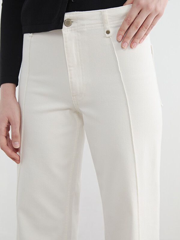 Moudda LC Waikiki - Jean basique en denim pour Femme couleur Rodeo blanc - Tunisie 3