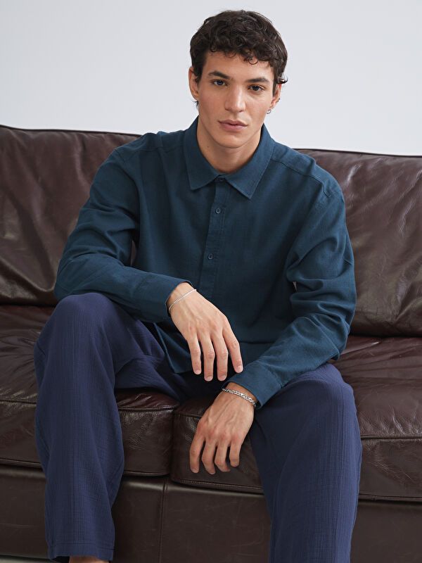 Moudda LC Waikiki - Chemise manches longues en tissu pour Homme - Tunisie 1