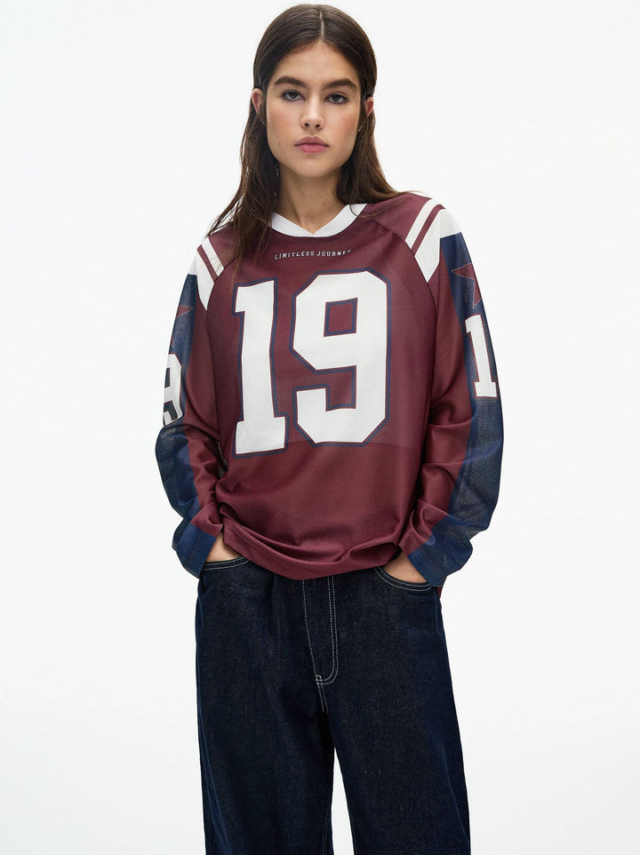 Moudda PULL & BEAR - T-Shirt Graphique - Numéro & Étoiles - Tunisie 2