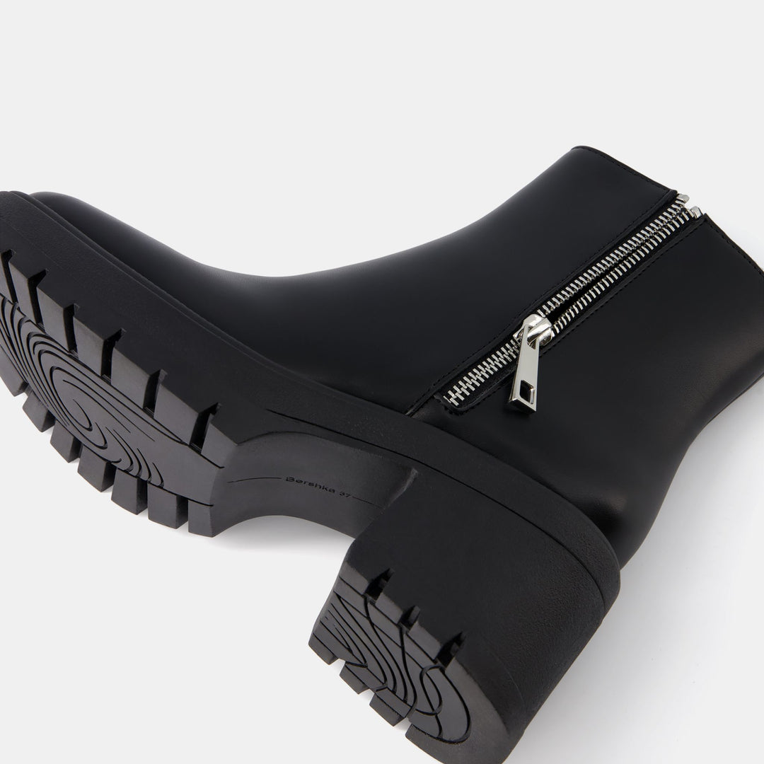 Moudda BERSHKA - Bottines plates à fermeture éclair - Tunisie 1