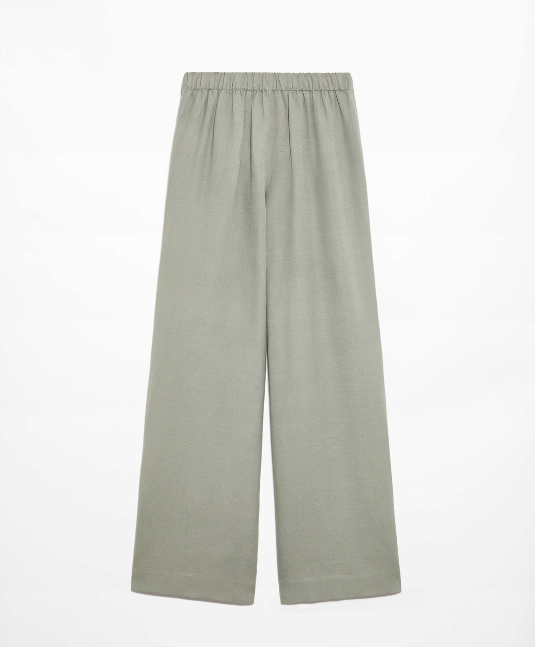 Moudda Oysho - Pantalon Croisé Lin Viscose Taille Haute - Tunisie 3