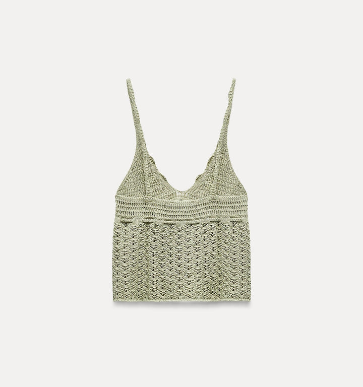 Moudda ZARA - Haut bretelles en crochet, nœud - Tunisie 2