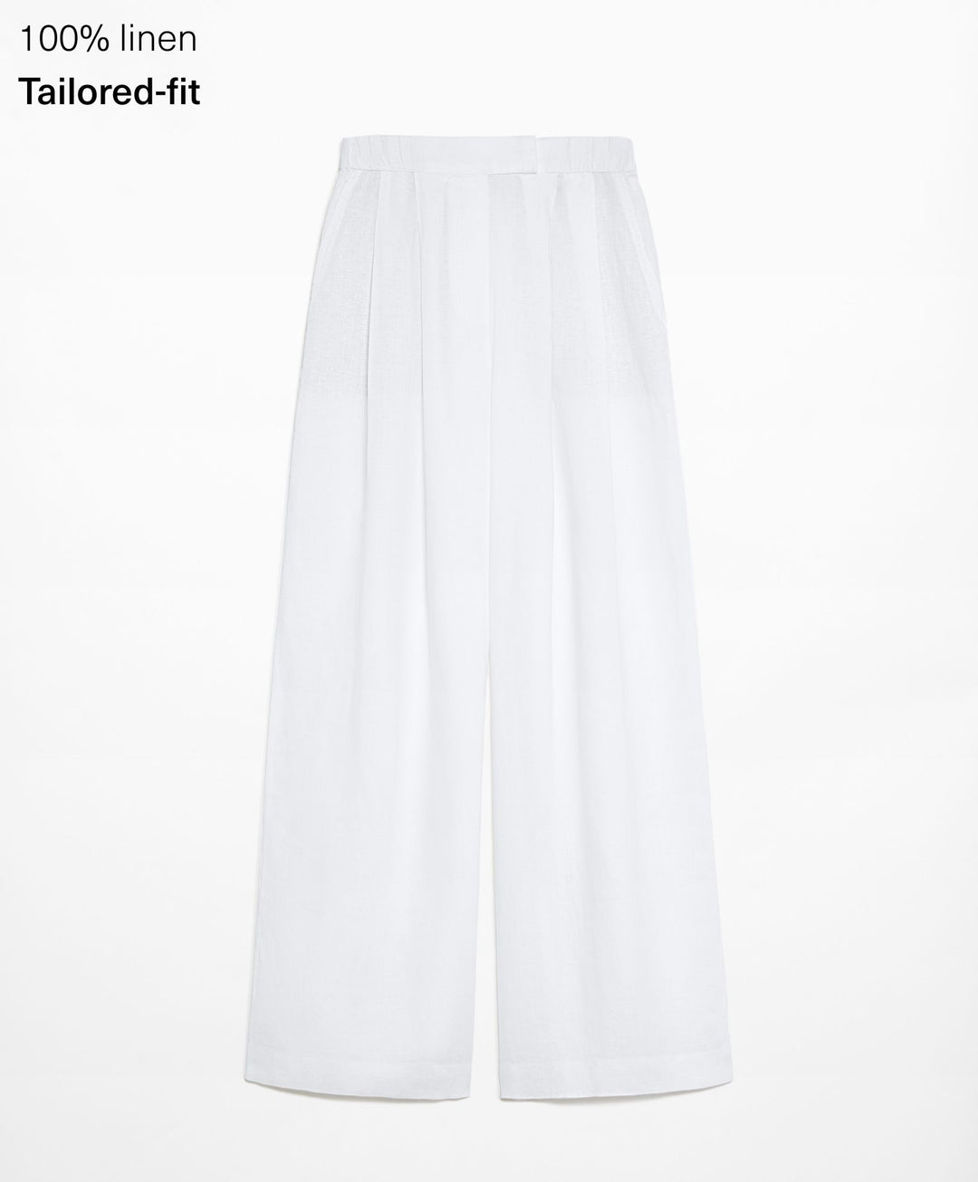 Moudda Oysho - Pantalon 100% Lin Coupe Tailleur Taille Haute - Tunisie 3