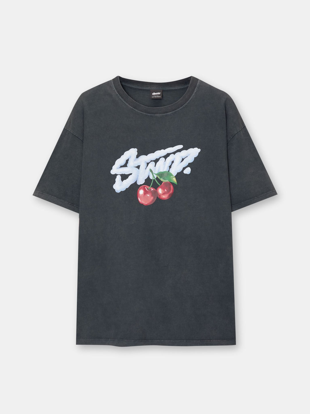 Moudda PULL & BEAR - T-Shirt Lavé Logo STWD Cerises - Tunisie 1