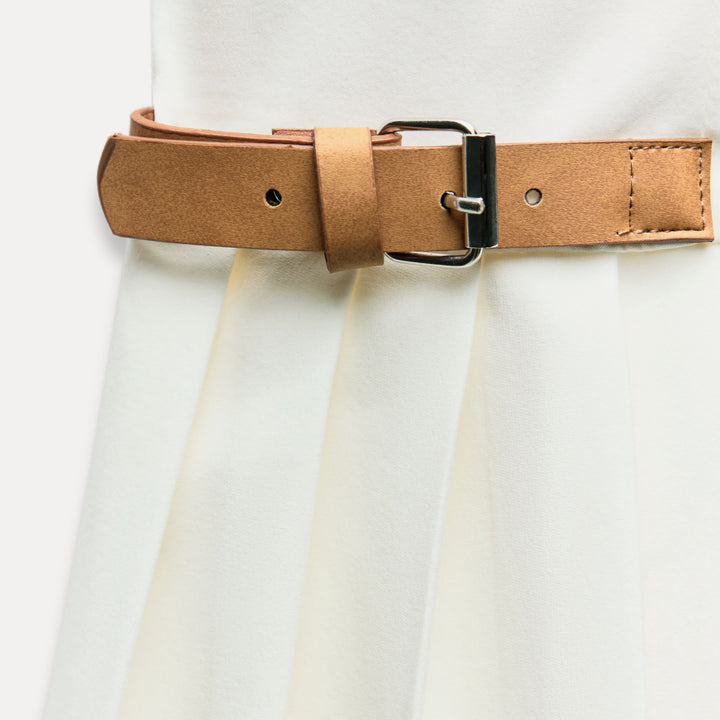 Moudda ZARA - Robe courte élastique fines bretelles jupe plissée ceintures - Tunisie 4