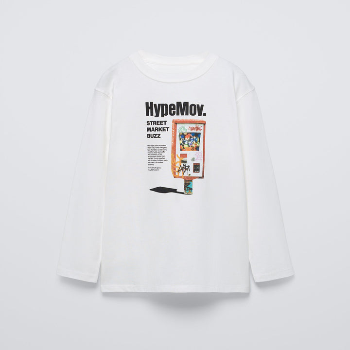 Moudda ZARA - T-shirt manches longues imprimé Hype Movement - Tunisie 1