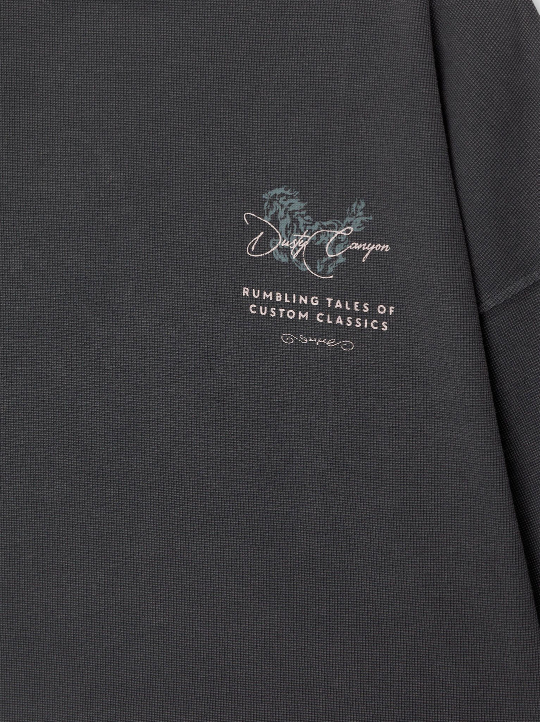 Moudda PULL & BEAR - T-Shirt Usé Waffle Customs Classics Cheval - Tunisie 3