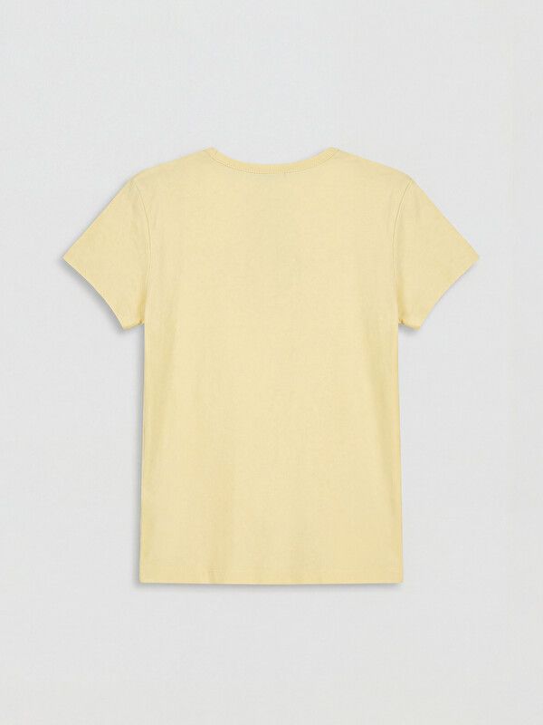 Moudda LC Waikiki - Body manches courtes en jersey pour Fille couleur Jaune clair - Tunisie 2