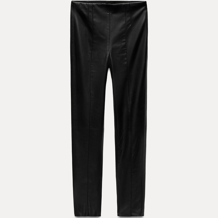 Moudda ZARA - Legging similicuir taille haute pinces - Tunisie 1