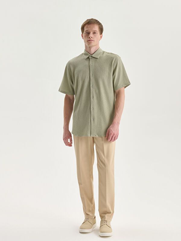 Moudda LC Waikiki - Chemise manches courtes en tissu pour Homme - Tunisie 2