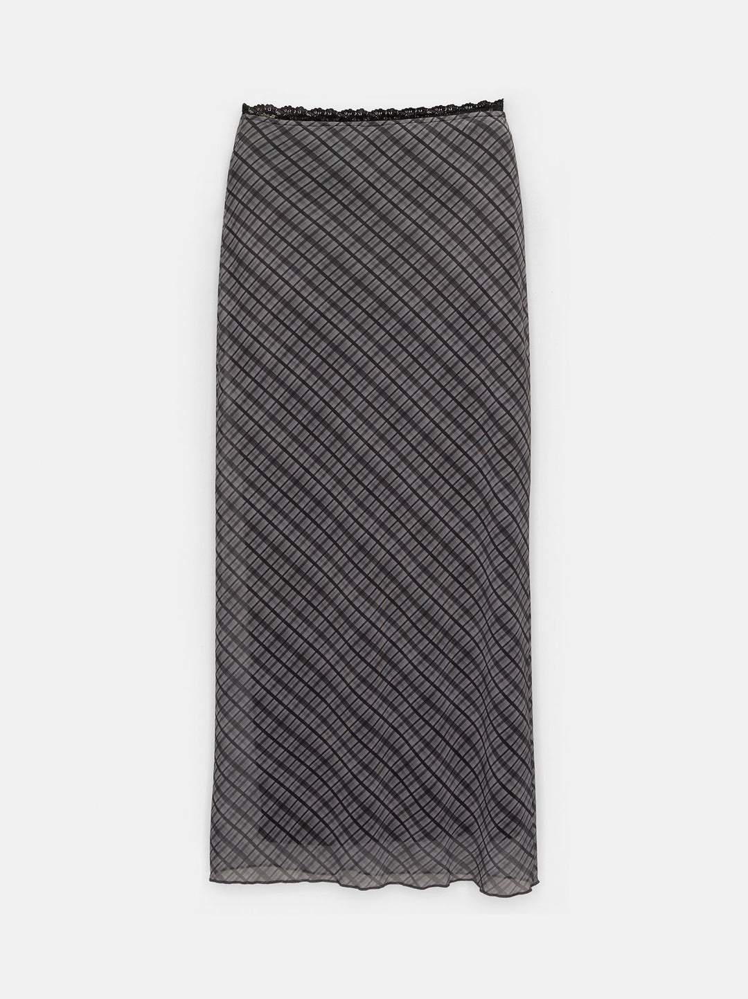 Moudda PULL & BEAR - Jupe Midi à Carreaux Détail Dentelle En Ligne - Tunisie 3