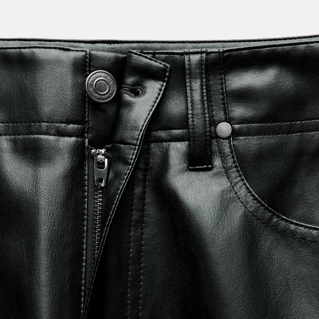 Moudda ZARA - Pantalon droit similicuir - Tunisie 4