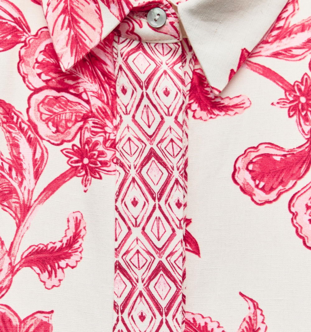 Moudda ZARA - Ensemble chemise imprimée florale avec motif grec, manches longues - Tunisie 2