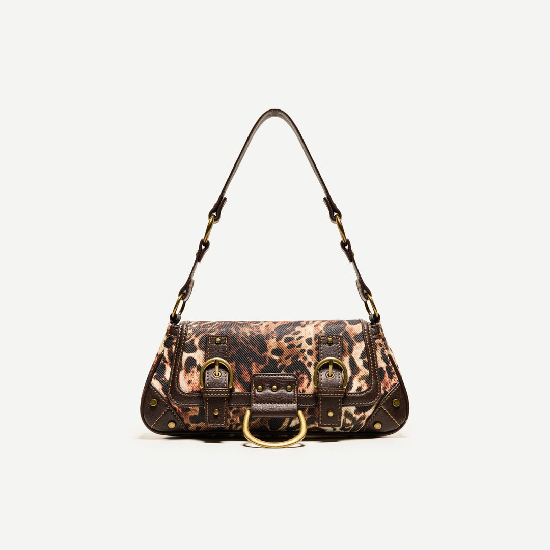 Moudda BERSHKA - Sac Vintage - Mix Matériaux (Marron) - Tunisie 1