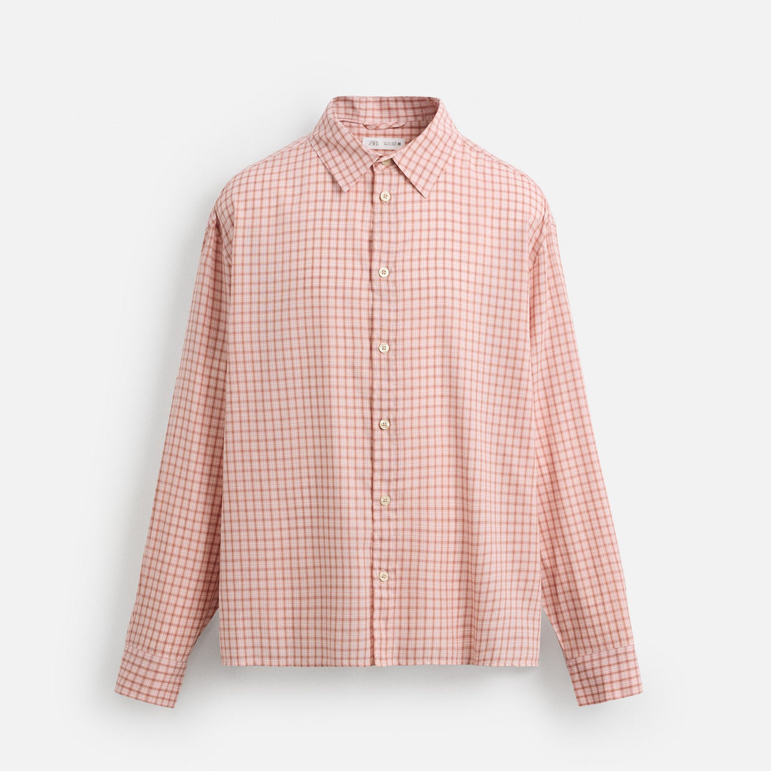 Moudda ZARA - Chemise - Carreau Rose - Tunisie 1