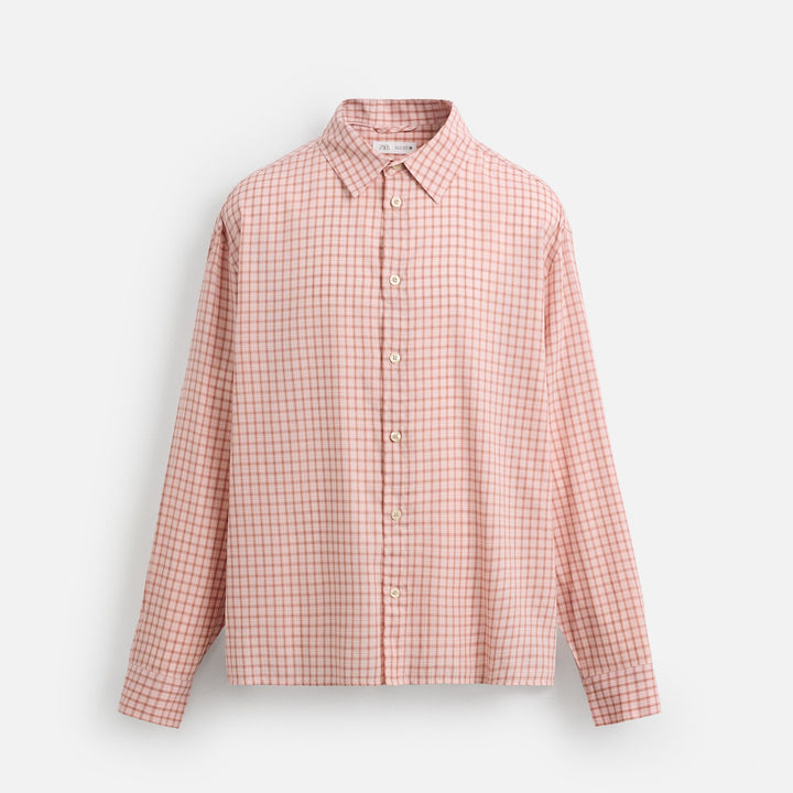 Moudda ZARA - Chemise - Carreau Rose - Tunisie 1