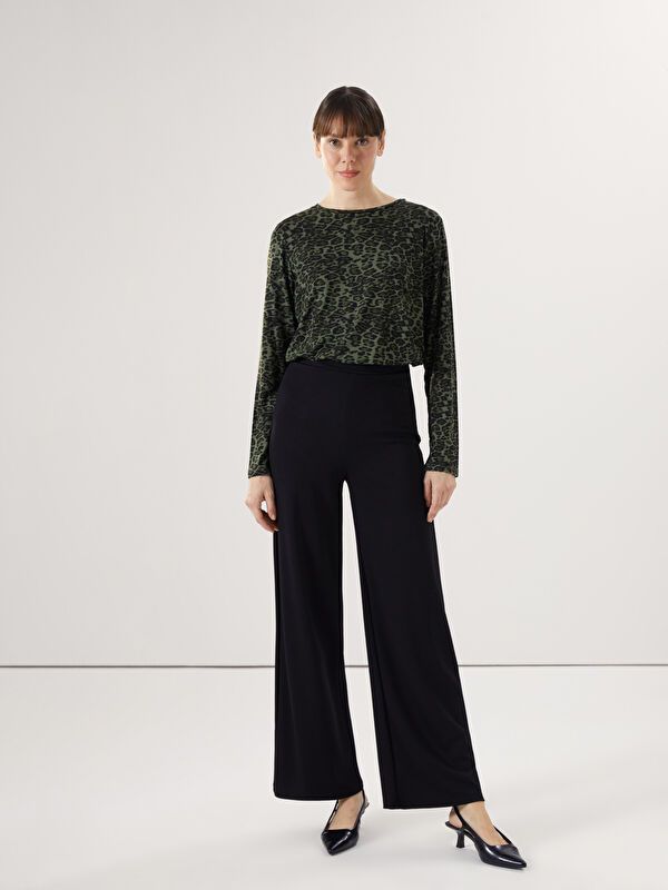Moudda LC Waikiki - Pantalon jersey Femme Noir - Tunisie 1