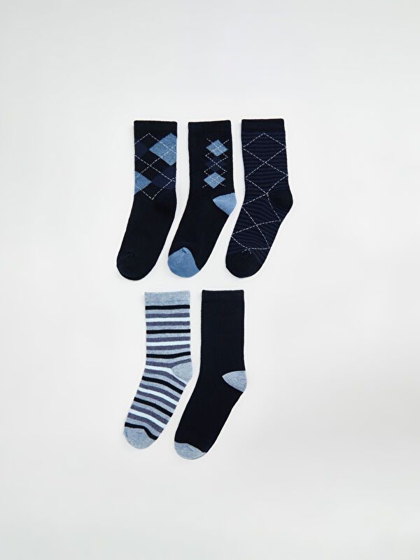 Moudda LC Waikiki - Chaussettes courtes Garçon Fil mélangé teint - Tunisie 1