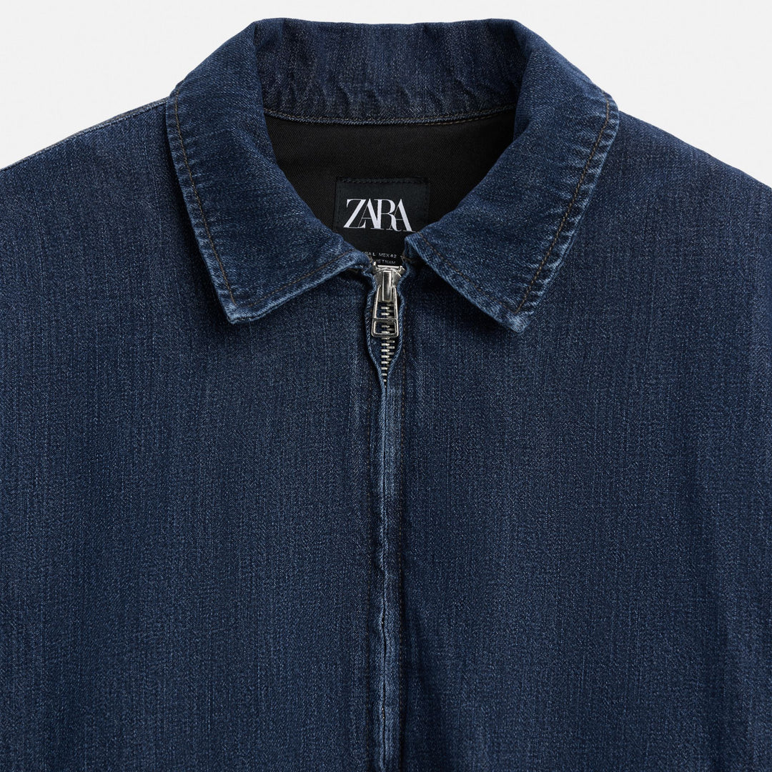 Moudda ZARA - Bomber Crop Denim (Rouille Chaude) - Tunisie 3