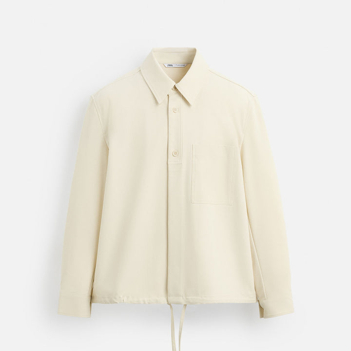 Moudda ZARA - Veste - Col Polo & Poche (Chambray & Vert) - Tunisie 1