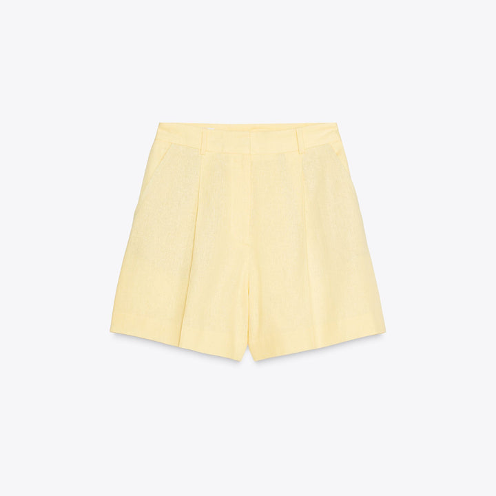 Moudda ZARA - Ensemble Bermuda - Taille Haute, Lin & Plis - Tunisie 1