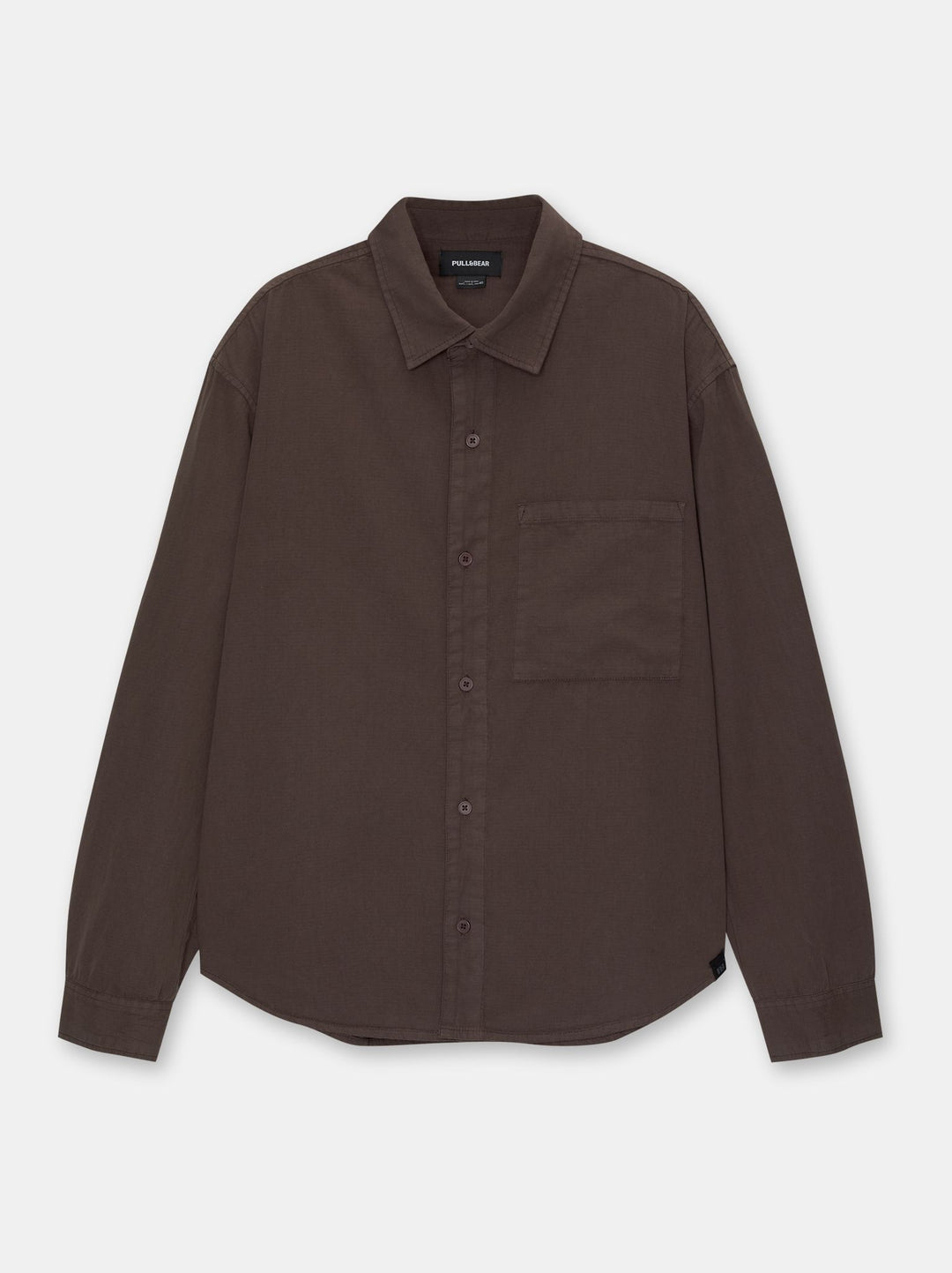 Moudda PULL & BEAR - Chemise Manches Longues Structure Lavée Basique - Tunisie 1