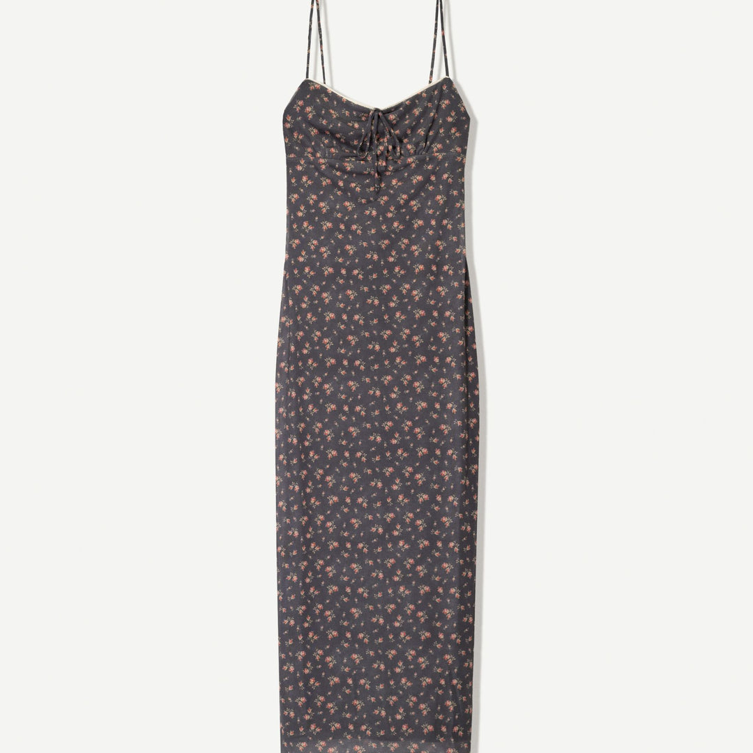 Moudda BERSHKA - Robe Midi Tulle - Imprimé Allover & Bretelles - Tunisie 1