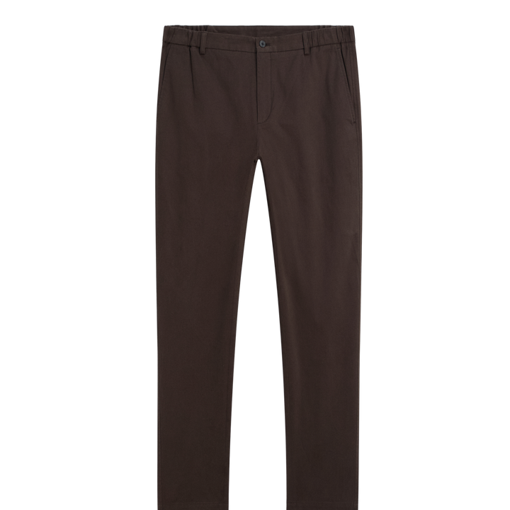 Moudda Massimo Dutti - Pantalon sergé brossé détail taille coupe fuselée - Tunisie 2