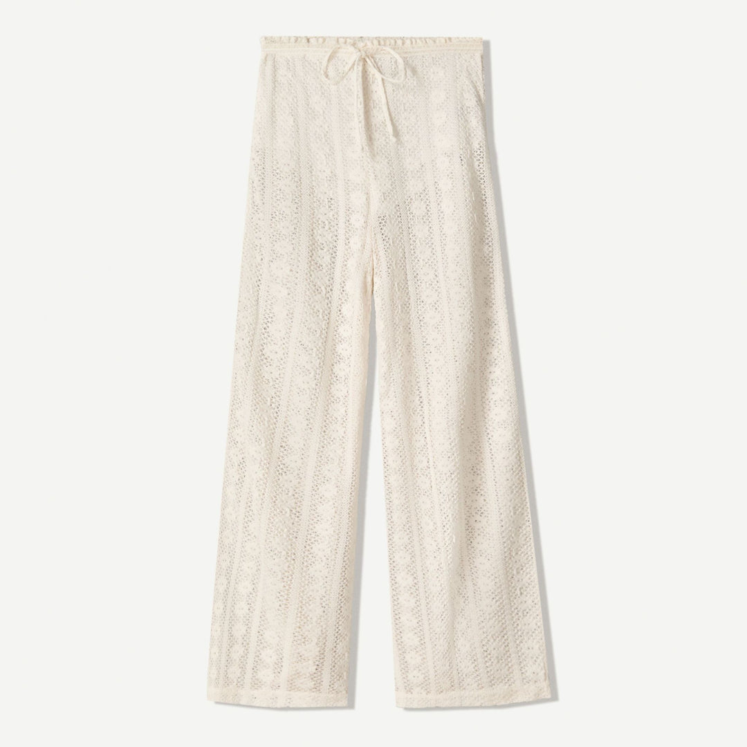 Moudda BERSHKA - Pantalon Crochet - Wide Leg & Cordon - Tunisie 1