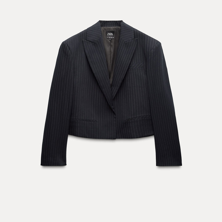 Moudda ZARA - Veste courte oversized rayée diplomate - Tunisie 1