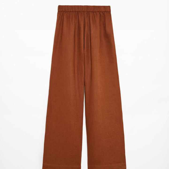 Moudda Oysho - Pantalon 100% Lin Coupe Tailleur Taille Haute - Tunisie 3
