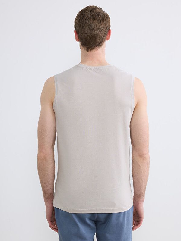 Moudda LC Waikiki - Débardeur en jersey pour Homme couleur Beige - Tunisie 4