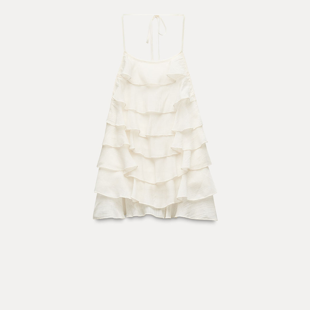 Moudda ZARA - Top gaze col licou volants - Tunisie 2