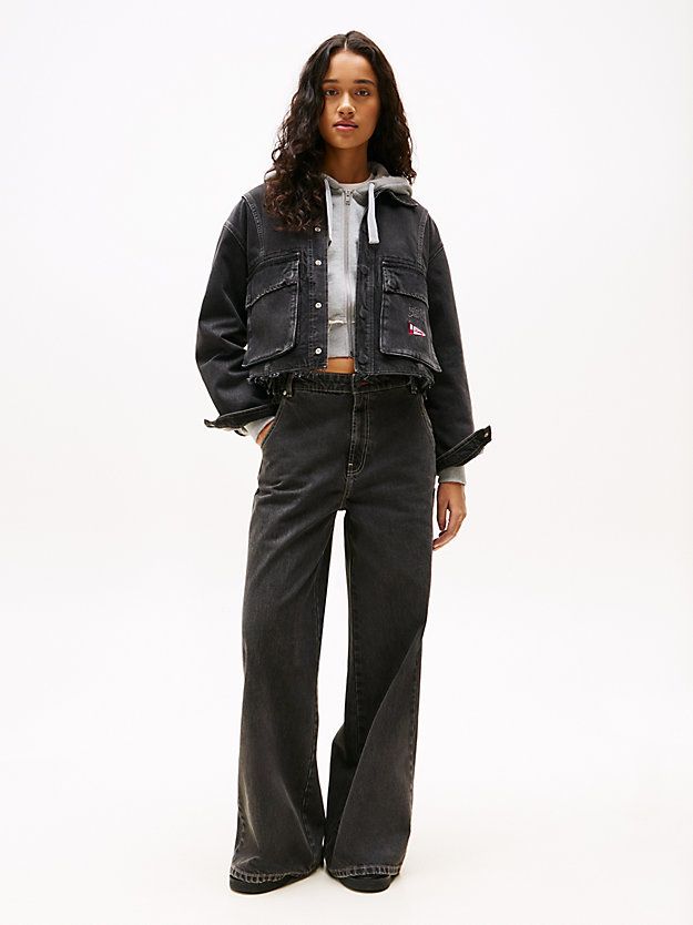 Moudda Tommy Hilfiger - Veste Courte En Denim À Ourlet Effiloché  - Tunisie 1