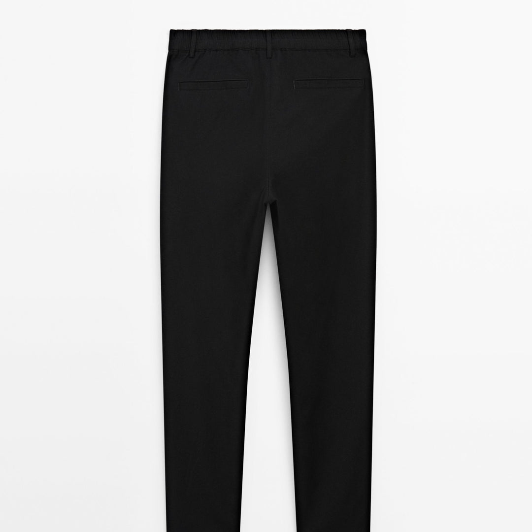 Moudda Massimo Dutti - Pantalon flanelle noire – ensemble élégant - Tunisie 5