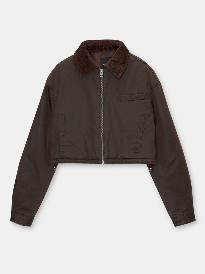 Moudda PULL & BEAR - Veste Coton Cirée Matelassée Col Pana - Tunisie 1