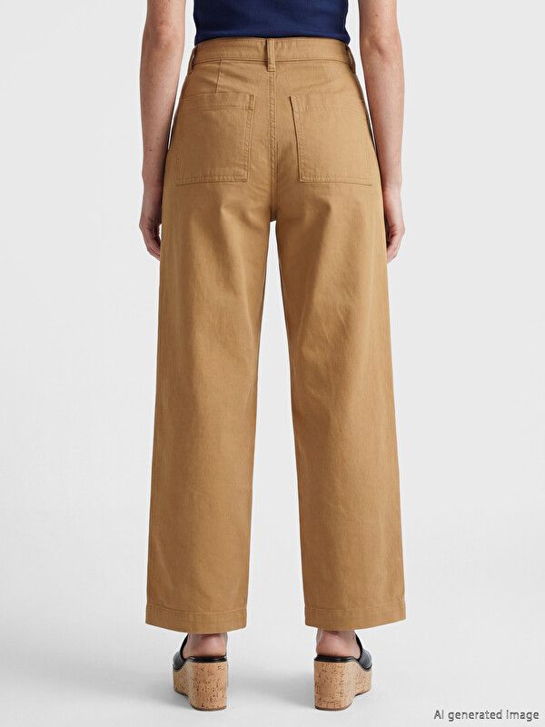 Moudda LC Waikiki - Jean basique en denim pour Femme couleur Camel - Tunisie 4