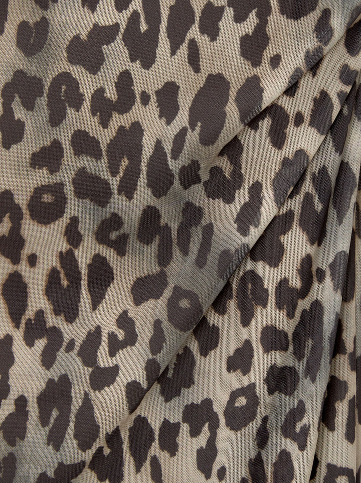 Moudda PULL & BEAR - Jupe Midi Fronces Léopard - Tunisie 3