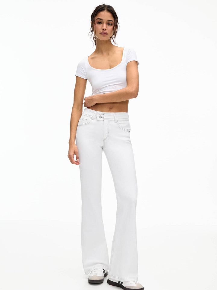 Moudda PULL & BEAR - Pantalon Bootcut - Taille Basse & Ceinture Croisée - Tunisie 2