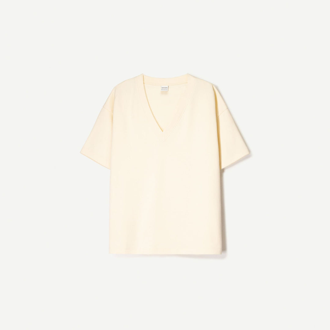 Moudda BERSHKA - T-Shirt - Col Piqué & Heavy Coton - Tunisie 1