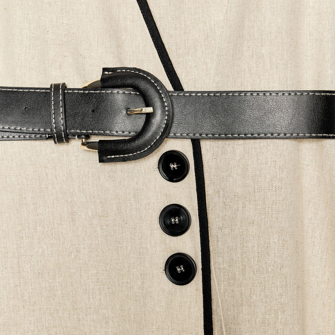Moudda ZARA - Ceinture PU Noir - Surpiqûre Contrastée - Tunisie 3