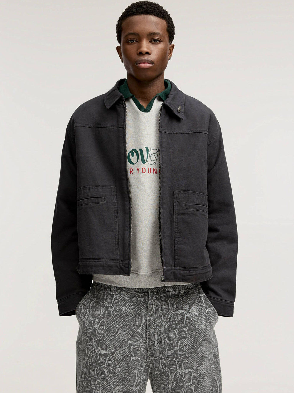 Moudda PULL & BEAR - Veste Coton - Col Chemisier & Doublure Mouton - Tunisie 2