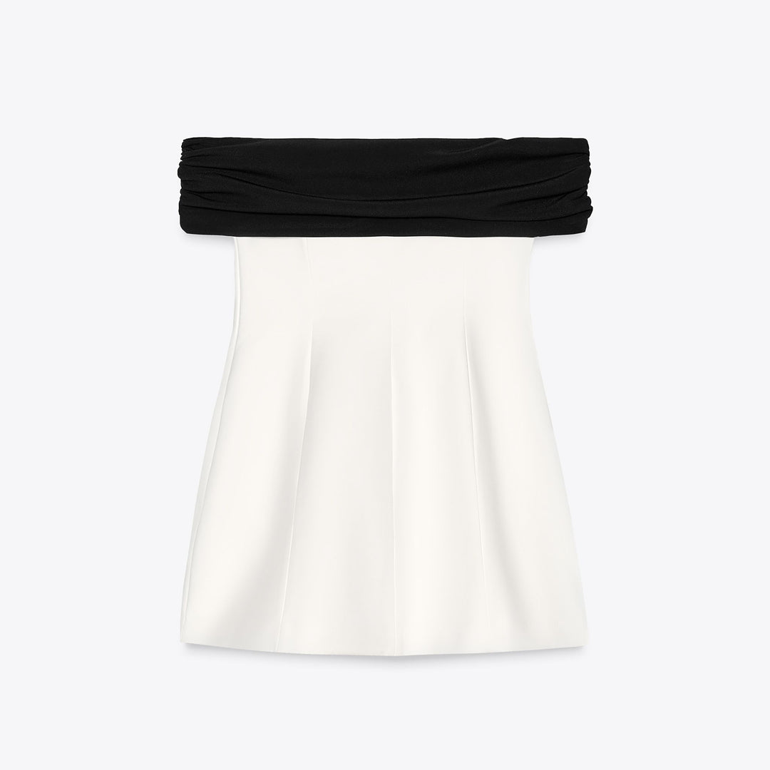 Moudda ZARA - Robe Courte Élastique - Motif, Maille & Volume - Tunisie 2