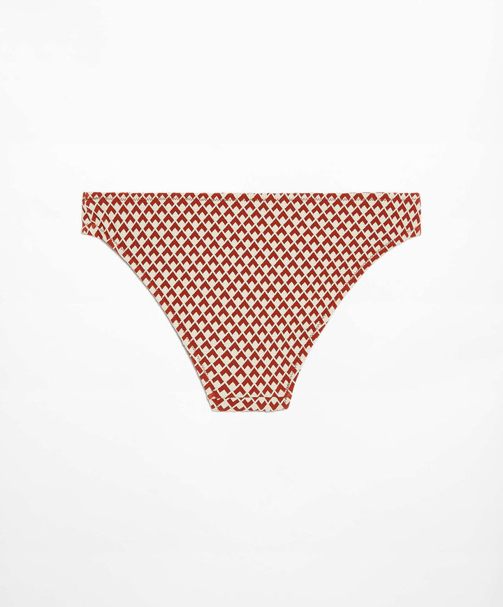 Moudda Oysho - Culotte Classique Jacquard Géométrique Orange - Tunisie 1