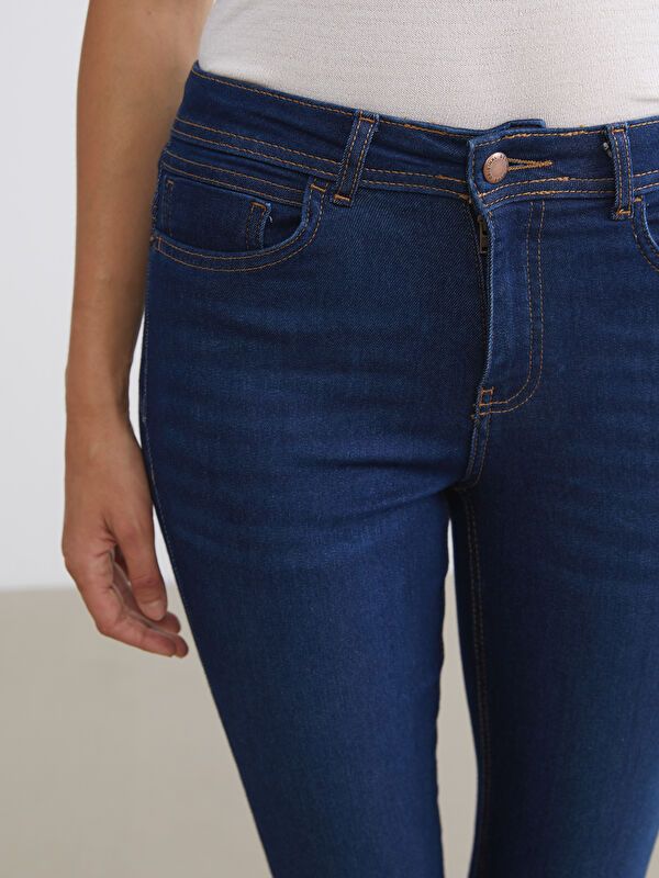 Moudda LC Waikiki - Pantalon jean tissé basique Femme Rodéo noir - Tunisie 3