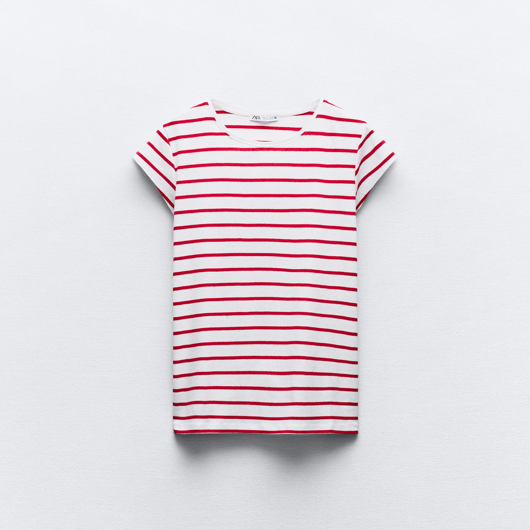 Moudda ZARA - T-shirt Côtelé en Coton Léger - Tunisie 2