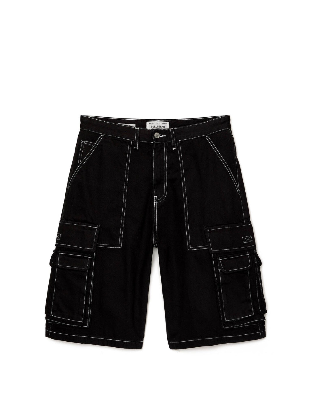 Moudda PULL & BEAR - Bermuda Denim Cargo Multi-Poches Contrast ST - Tunisie 2