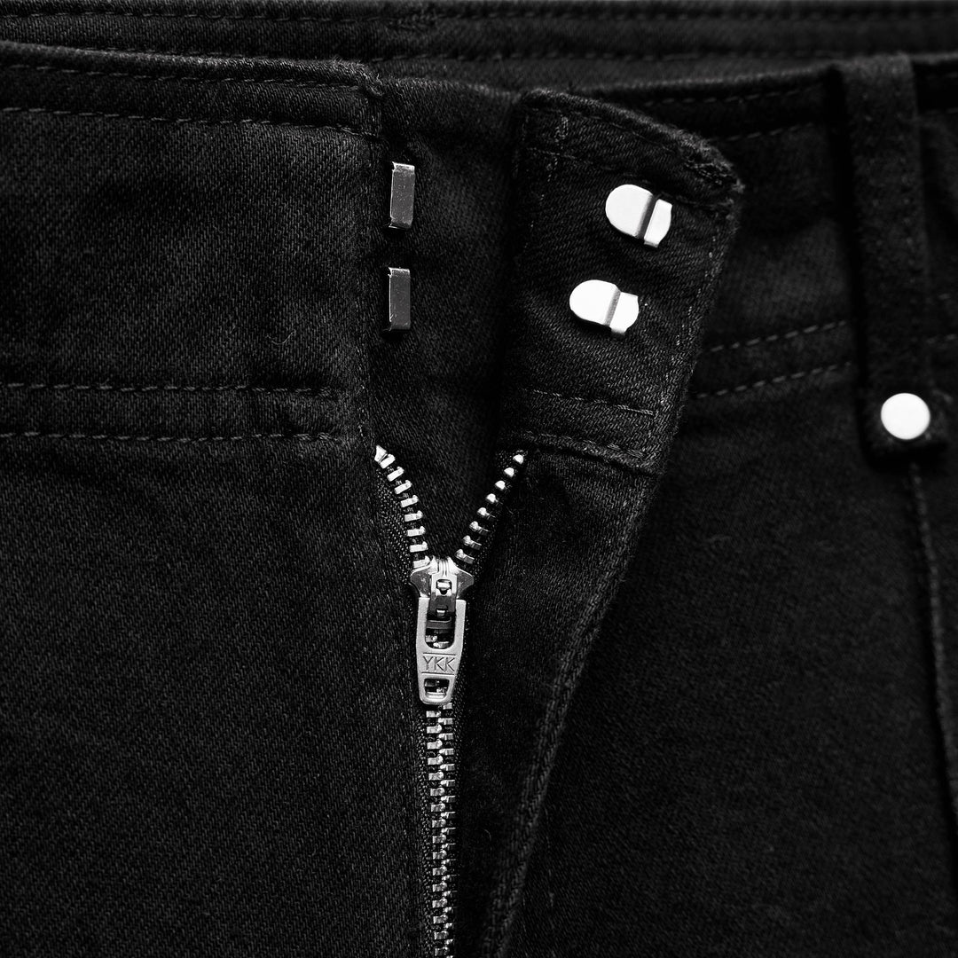 Moudda ZARA - Pantalon Wide Leg Tailleur - Noir Rincé - Tunisie 4