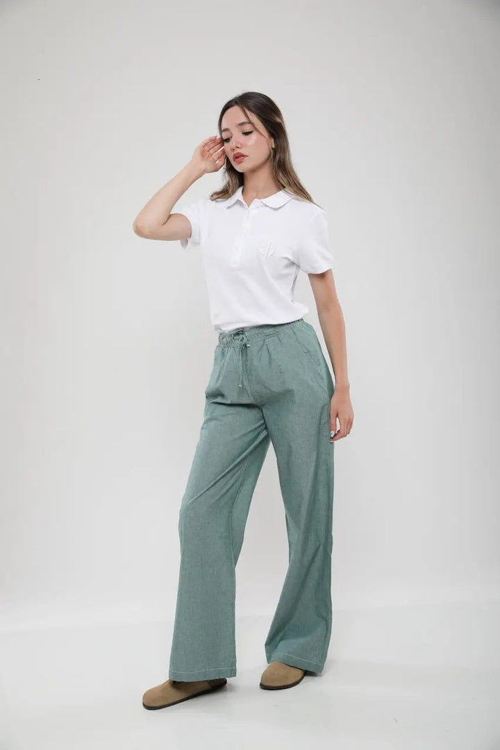 Moudda Billiorich - Pantalon Large Femme en Lin Mélangé - Tunisie 4