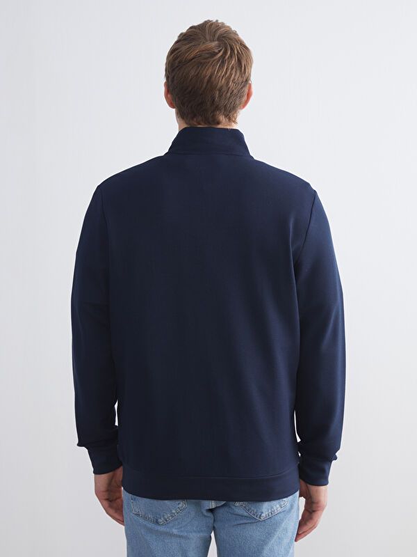 Moudda LC Waikiki - Cardigan jersey basique Homme Marine - Tunisie 4